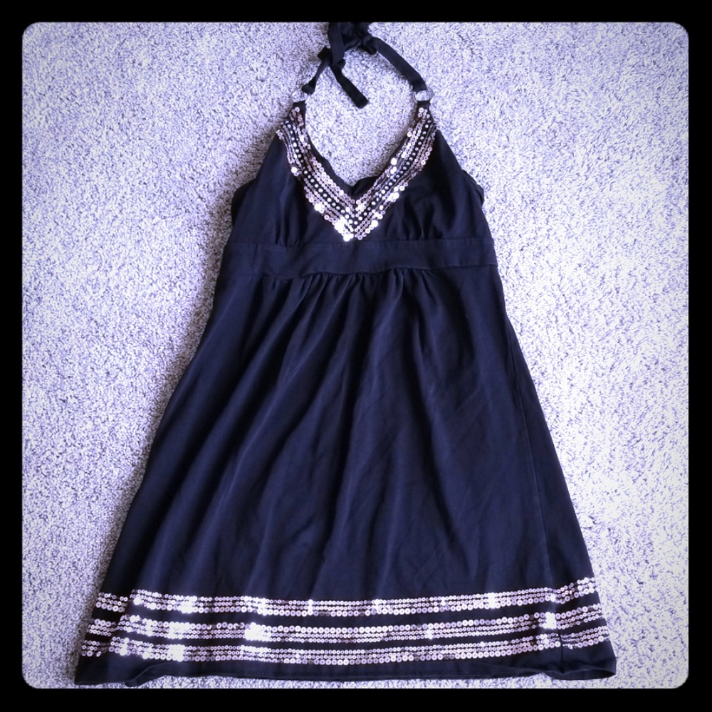 VS Bra Top Black Halter Top Dress